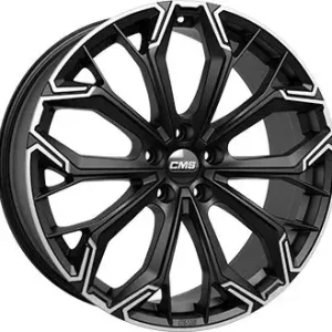 Zertifiziert CMS C37-PDMB diamant schwarz matt-teilpoliert 8.5Jx20 5x114.3 ET45
