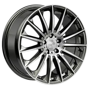 Wochenendangebot 2DRV WH39 dark gunmetal hochglanzpoliert 8.5x19 ET35 5x112 CB66.6