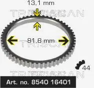 Zertifiziert TRISCAN Sensorring, ABS (8540 16401) KFZ-7068153