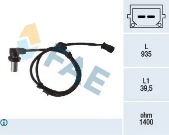 FAE Sensor, Raddrehzahl (78071) KFZ-6993121 Wochenendangebot