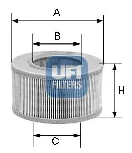 UFI Luftfilter (27.726.00) KFZ-6881625 Geprüft